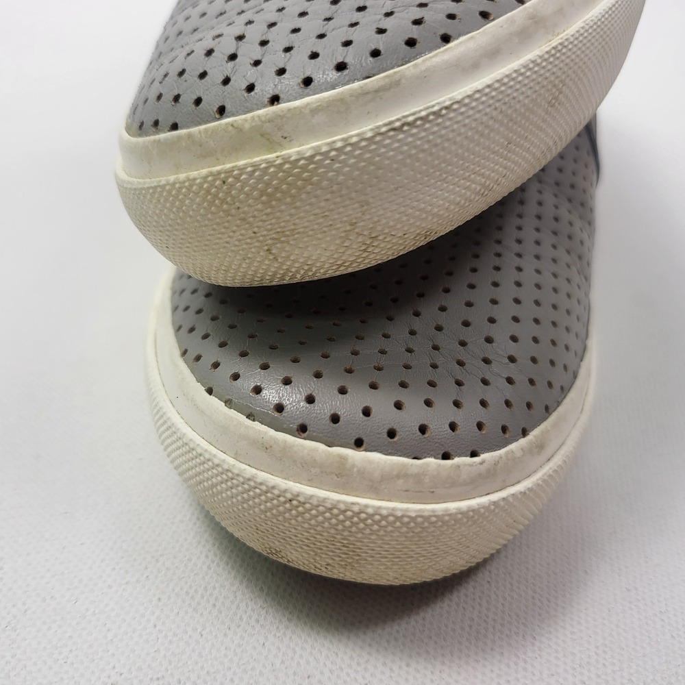 Michael Kors Shoes Women's Size 8.5M Gray Leather Slip On Keaton Sneakers Flats - Picture 10 of 10